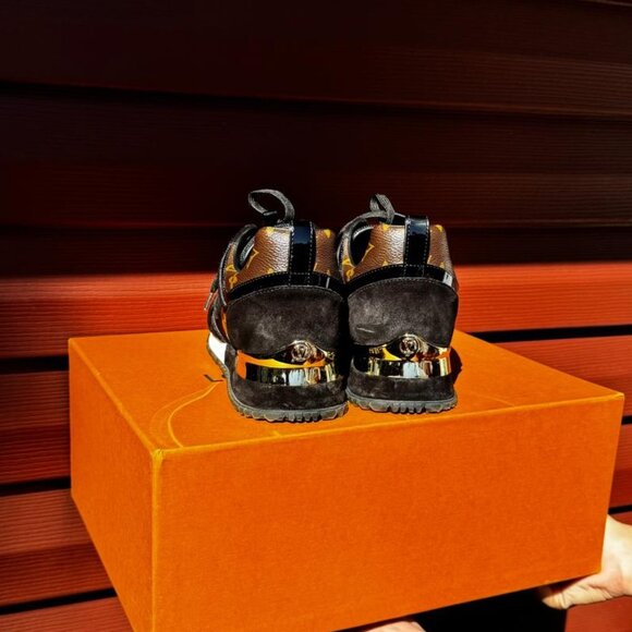 Women's Run Away Sneakers Mesh with Monogram Canvas and Suede - Picture 7 of 8